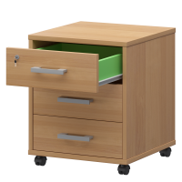 Тумба подкатная (3 ящика) Арго АТЛ-03 Ольха